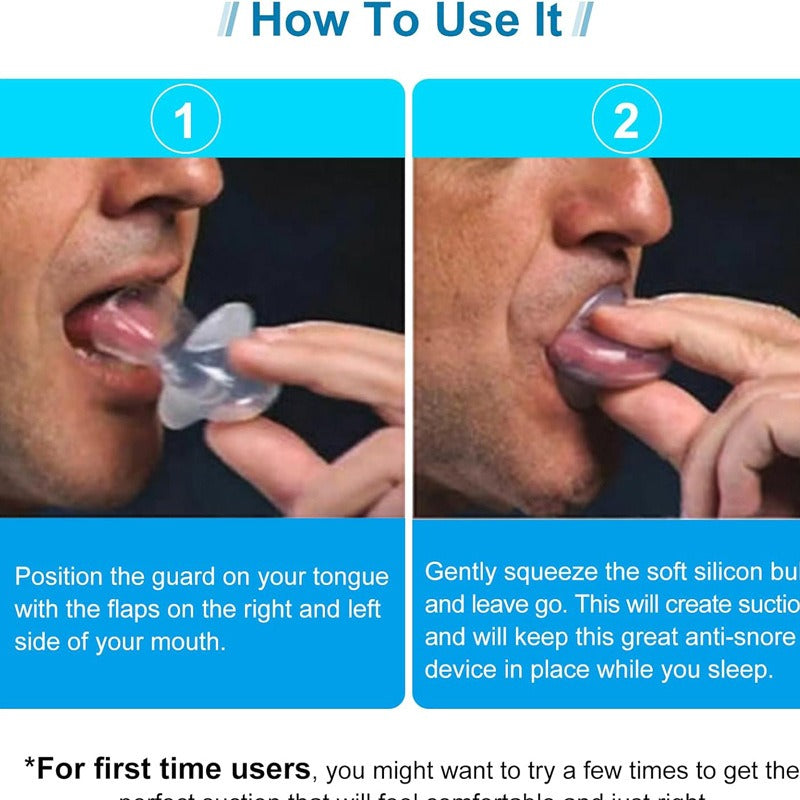 Anti Snoring Tongue Sleeve Silicone Sleep Breathing Device