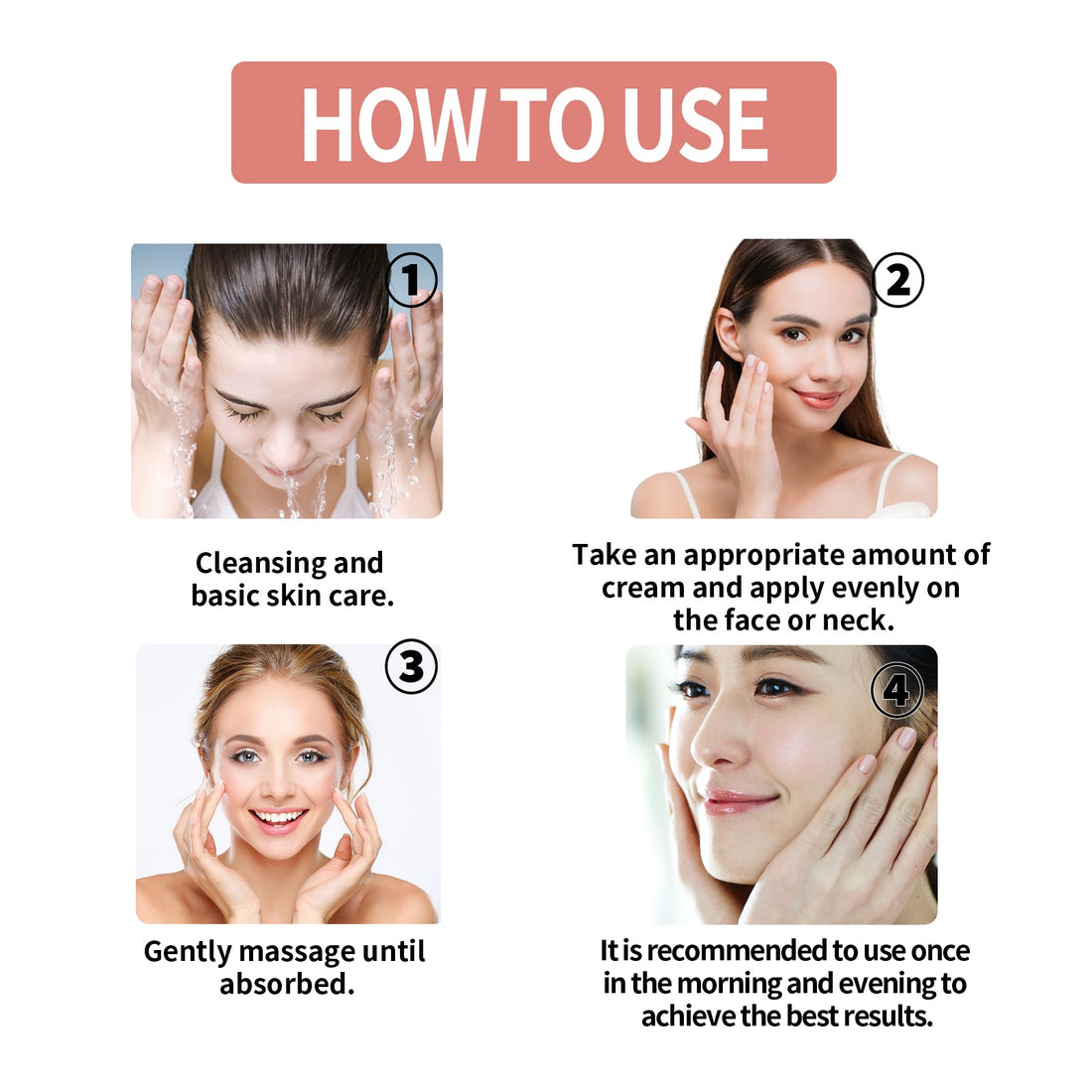 Squalane VC Rose Moisturizing Firming Brightening Face Cream
