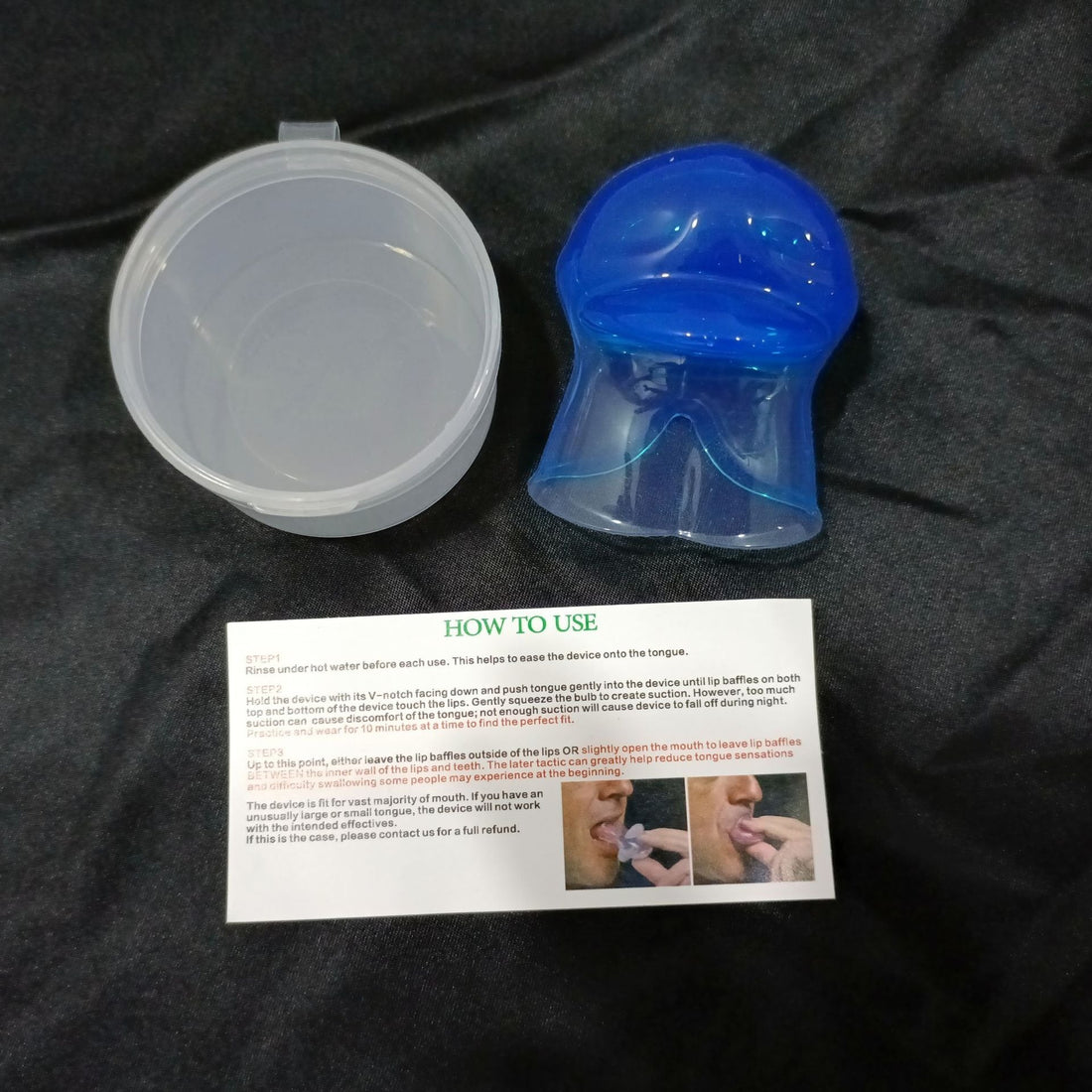 Anti Snoring Tongue Sleeve Silicone Sleep Breathing Device