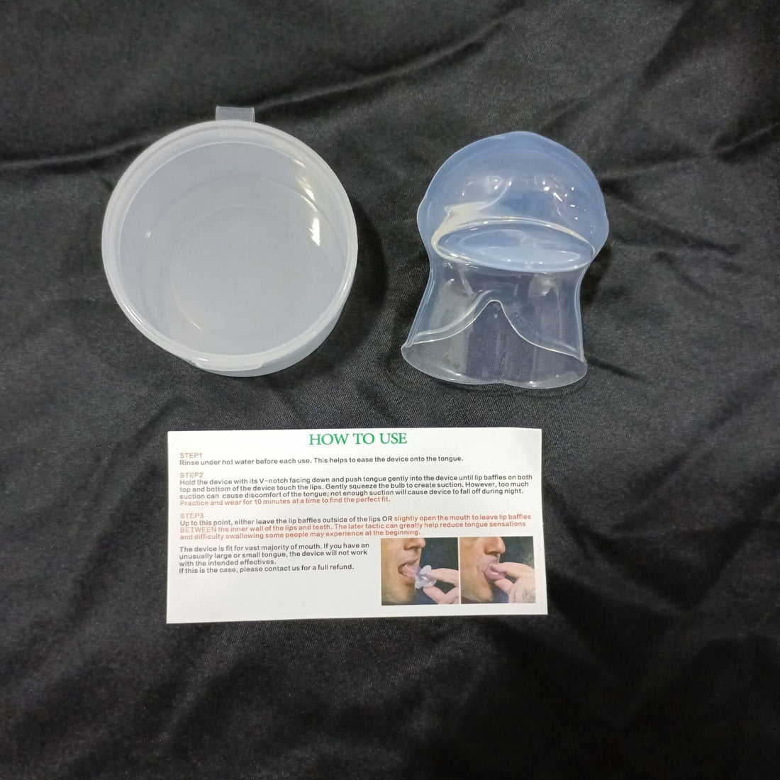 Anti Snoring Tongue Sleeve Silicone Sleep Breathing Device
