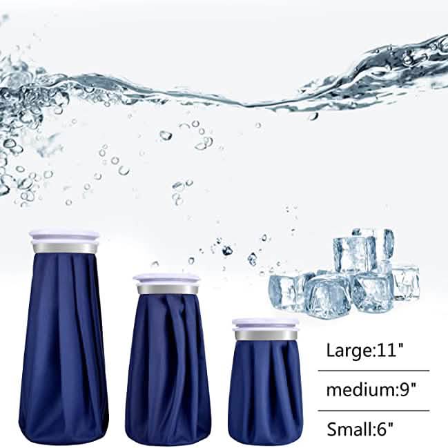 4-Pack: Reusable Ice Pack Hot Water Bag
