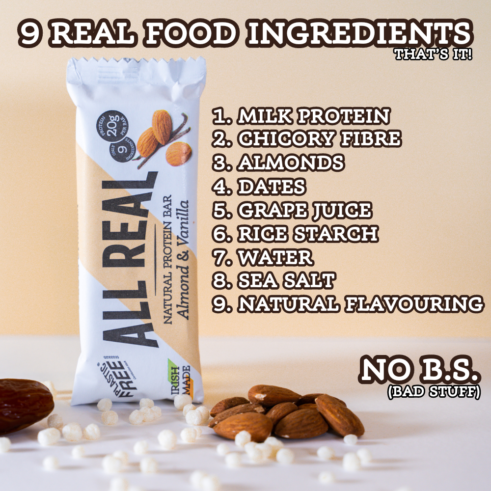 Almond Vanilla Protein Bar 50g x 12 bars
