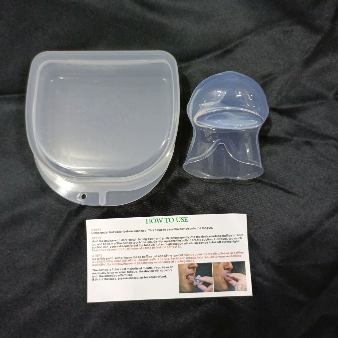 Anti Snoring Tongue Sleeve Silicone Sleep Breathing Device