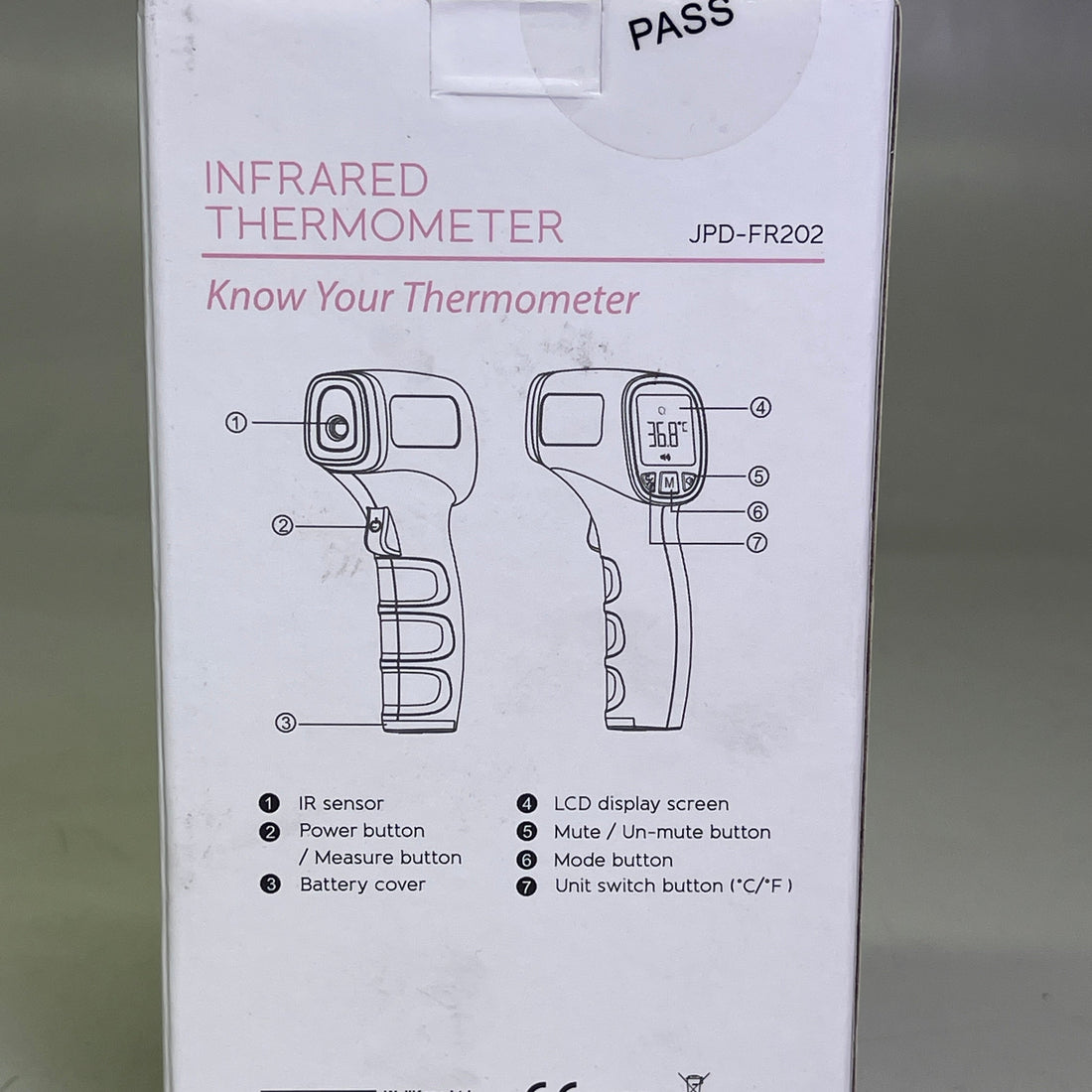 Non Contact Infrared Thermometer JPD FR202 USA Seller