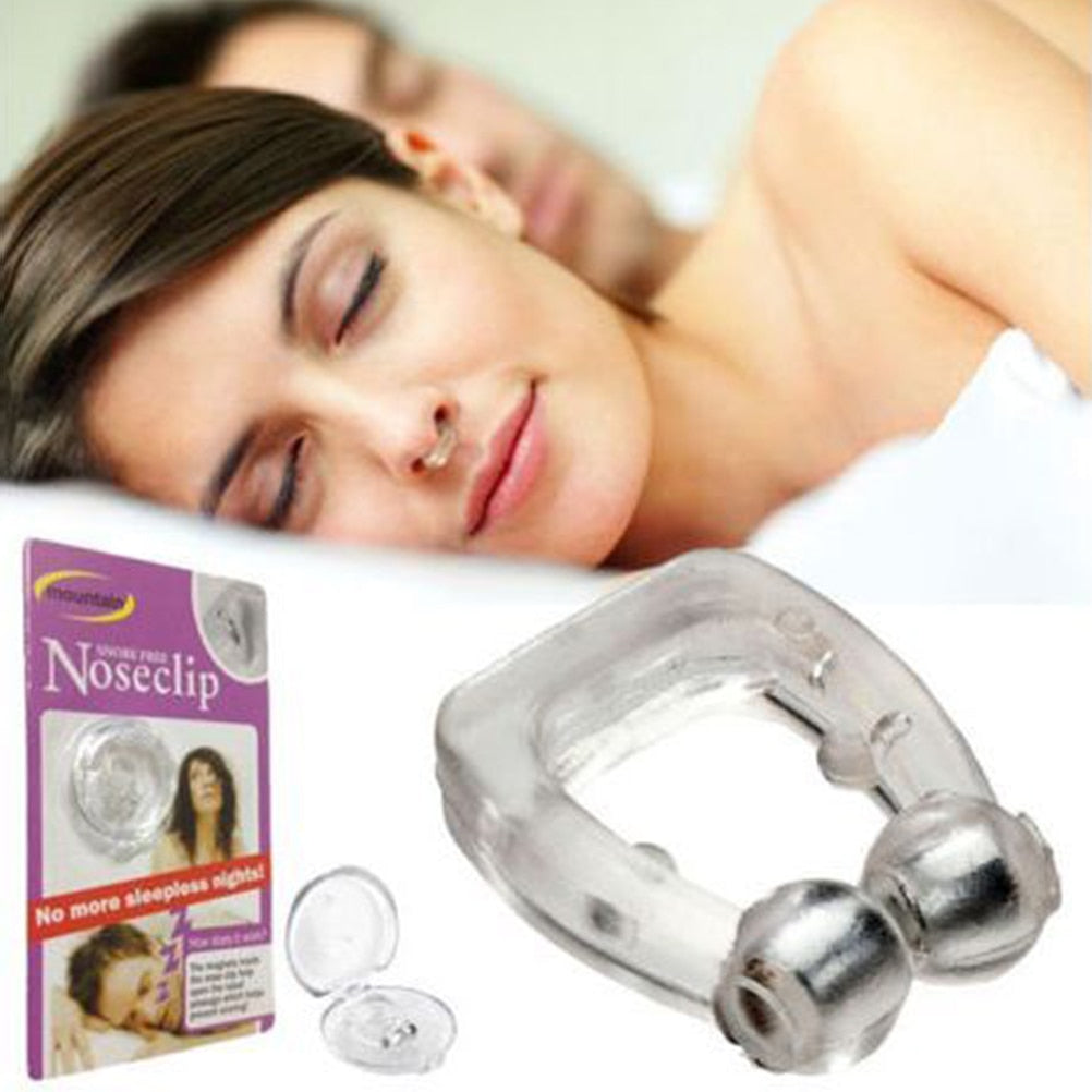 Silicone Magnetic Anti Snore Nose Clip Sleep Device