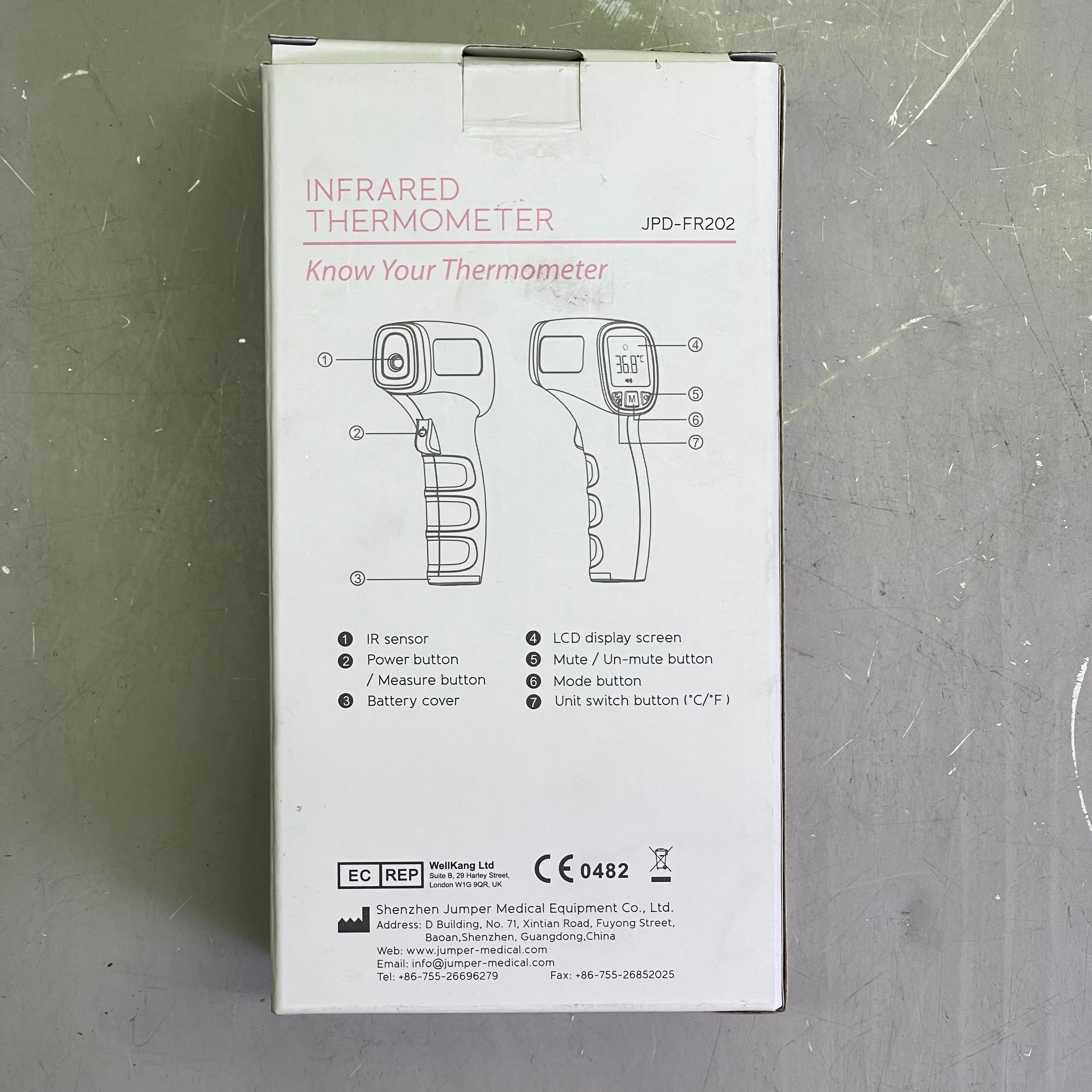 Non Contact Infrared Thermometer JPD FR202 USA Seller