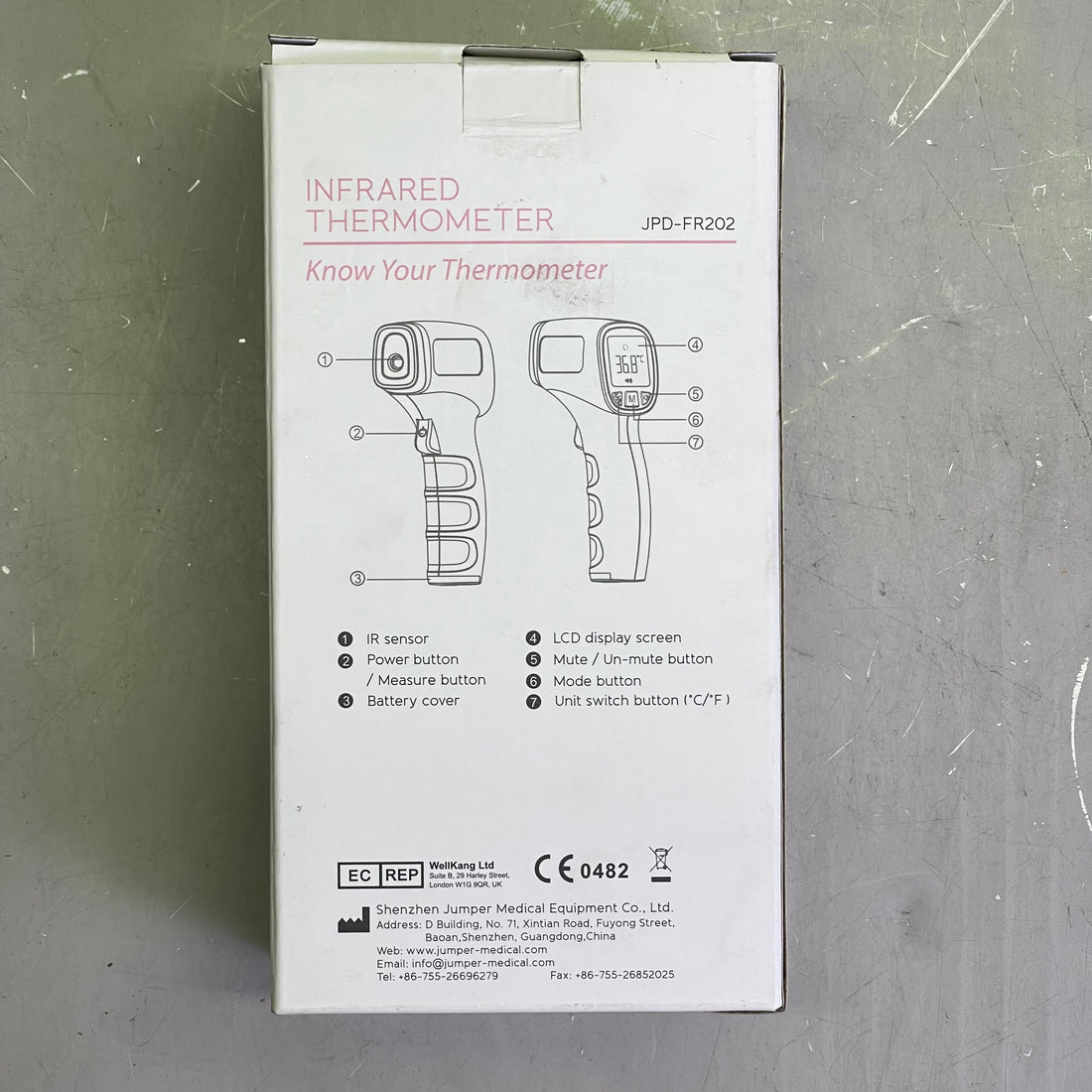 Non Contact Infrared Thermometer JPD FR202 USA Seller