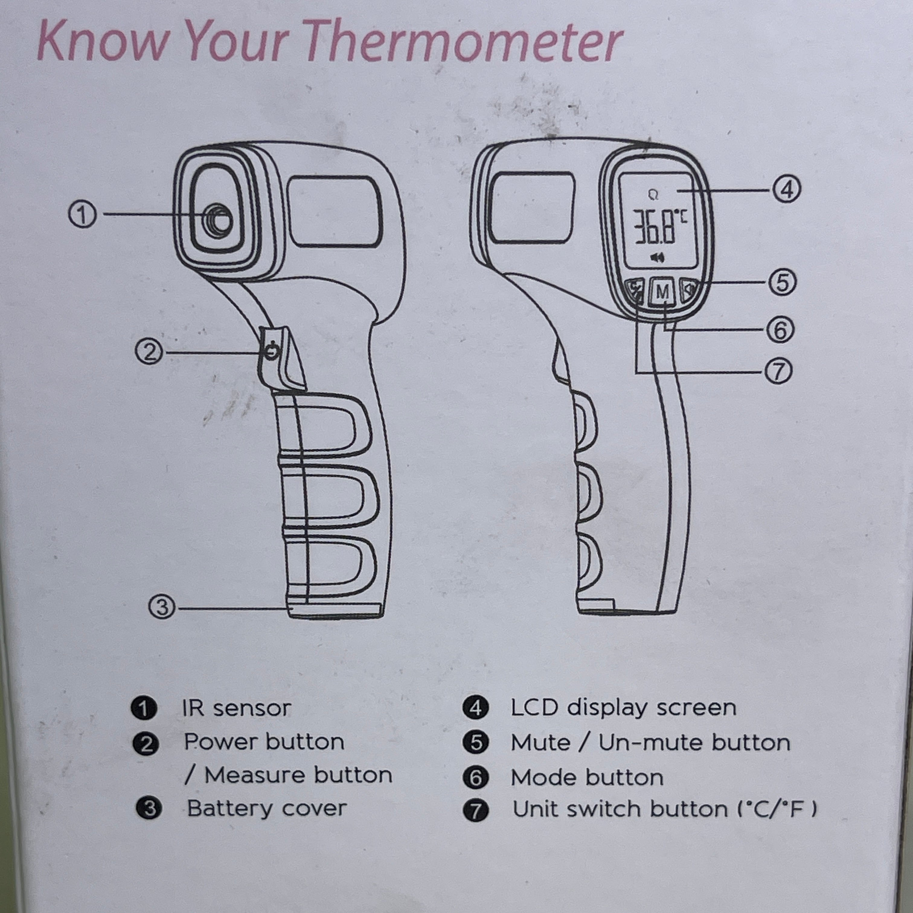 Non Contact Infrared Thermometer JPD FR202 USA Seller