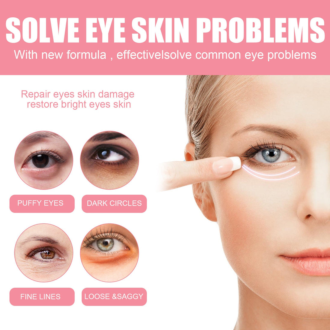 Women Renewing Rosehip Eye Balm Lifting Moisturizing Stick
