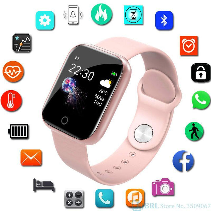 Unisex Smart Watch Fitness Tracker Android iOS Silicone