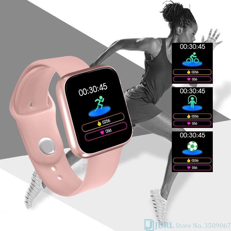 Unisex Smart Watch Fitness Tracker Android iOS Silicone
