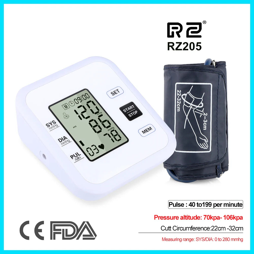 Health Care Arm Blood Pressure Monitor Pulse Meter