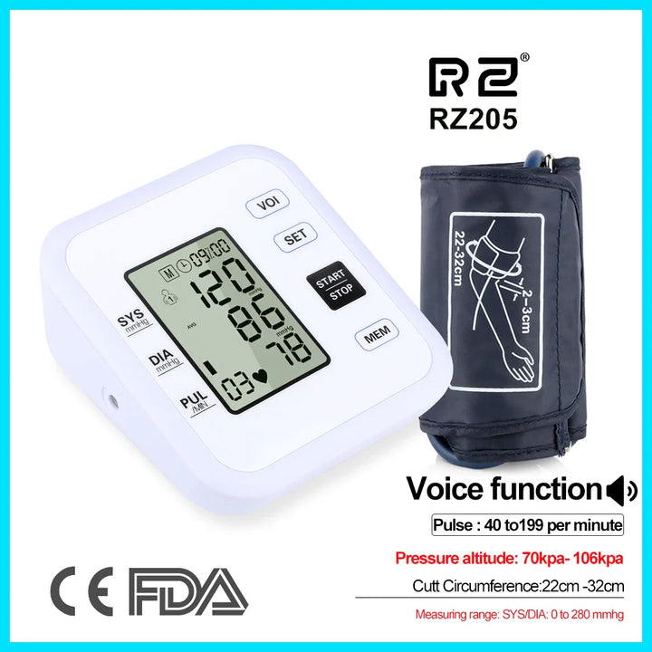 Health Care Arm Blood Pressure Monitor Pulse Meter