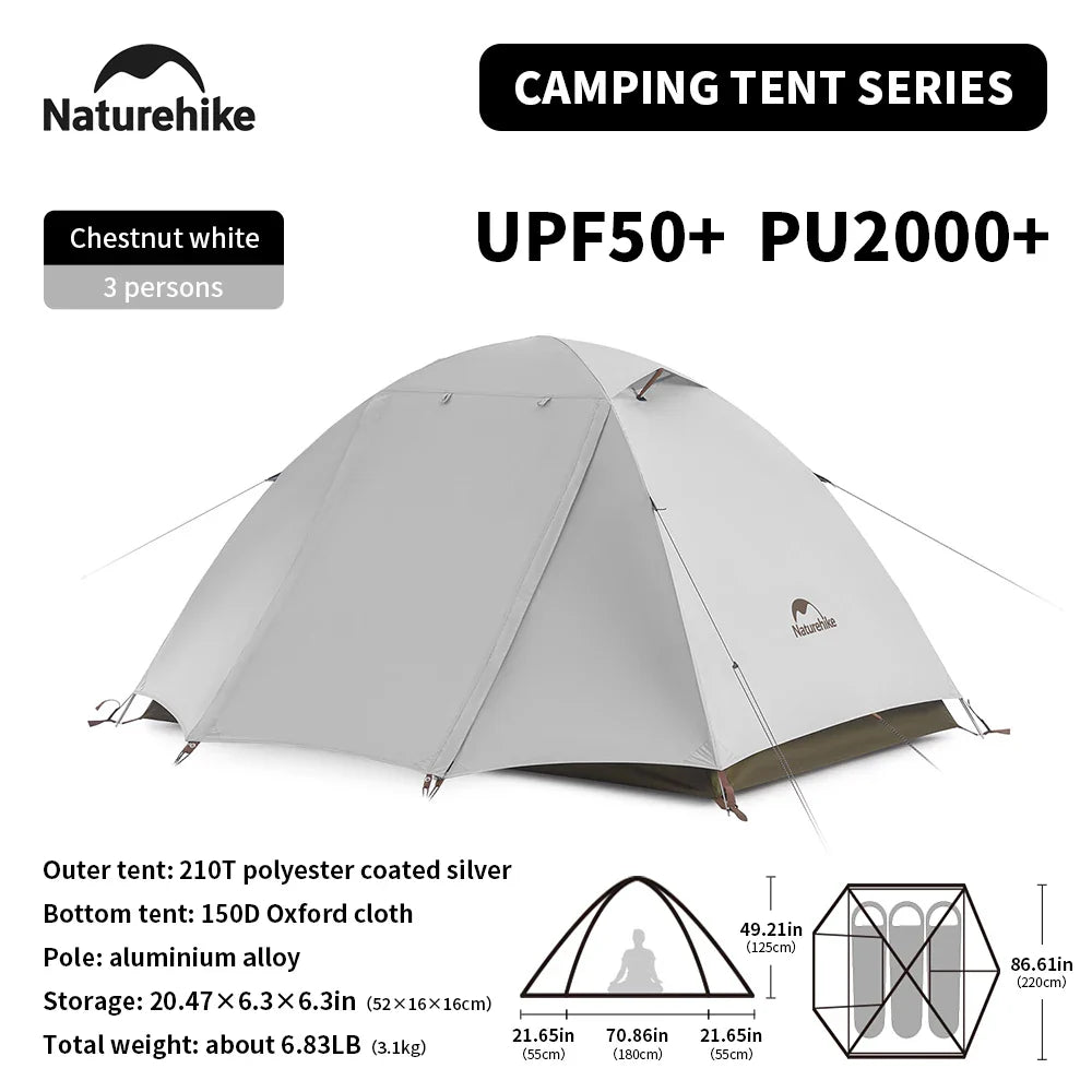 Naturehike 2-3 Person Waterproof Ultralight Camping Tent