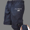 American Flag Eagle Cargo Shorts - Multi-Pocket