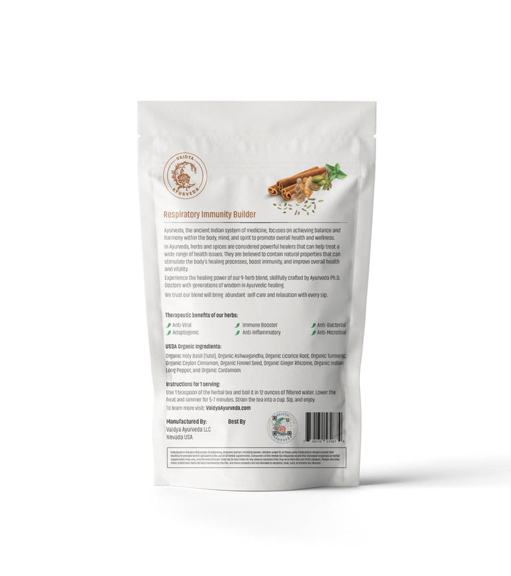 Ayurvedic Immunity Tea – Respiratory Support & Natural Immune Booster