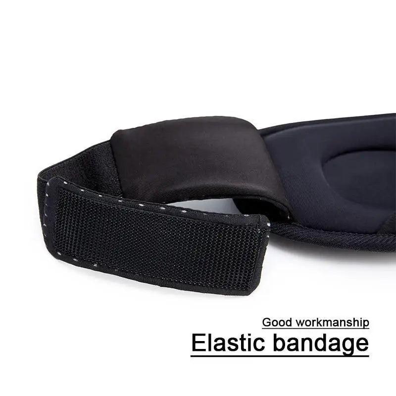 Black Soft Padded Adjustable Sleeping Eye Mask