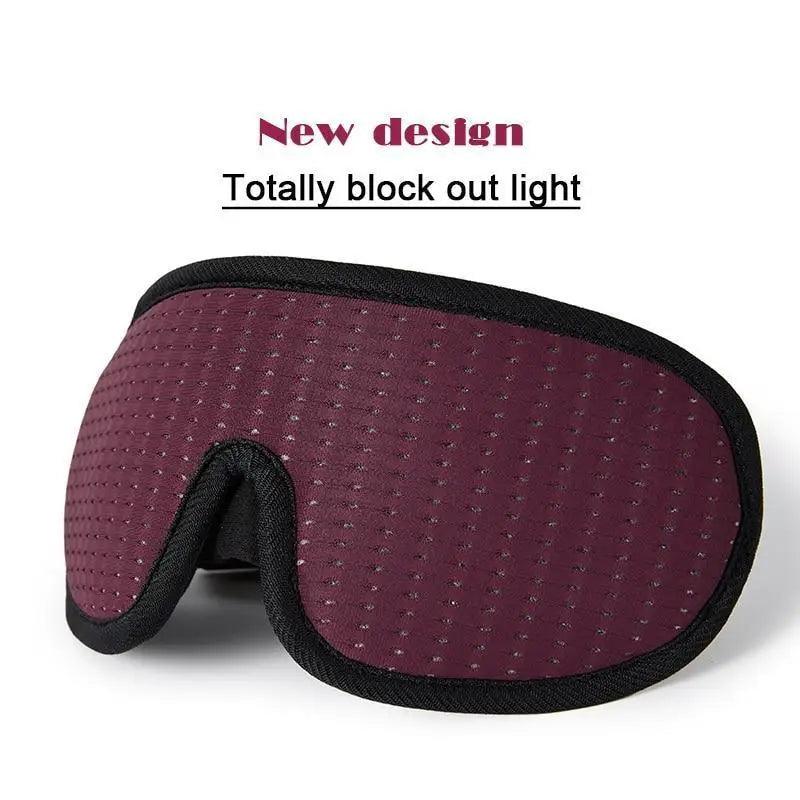 Black Soft Padded Adjustable Sleeping Eye Mask