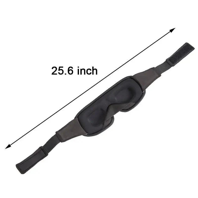 Black Soft Padded Adjustable Sleeping Eye Mask
