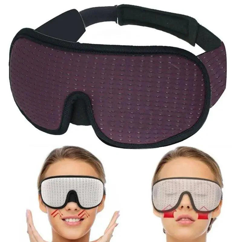 Black Soft Padded Adjustable Sleeping Eye Mask