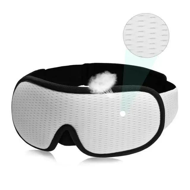 Black Soft Padded Adjustable Sleeping Eye Mask