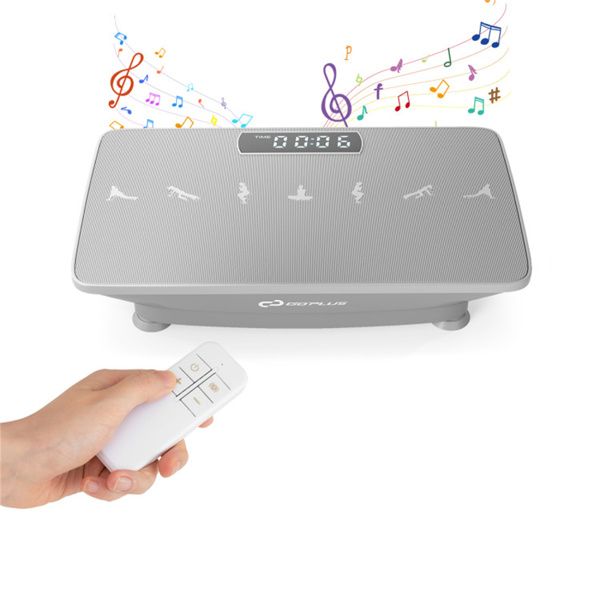 Gray Full Body Vibration Plate Exercise Machine