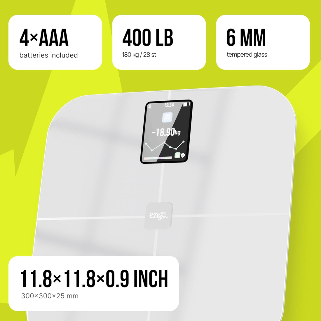 Transform Your Wellness: EziGo Smart Scale with 25 Metrics
