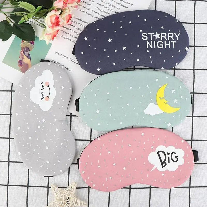 Kids Colorful Cartoon Sleeping Mask Travel Eye Cover