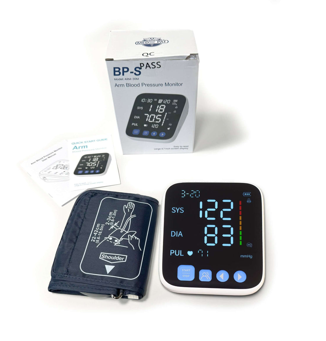 Med Pat BP S Arm Blood Pressure Monitor