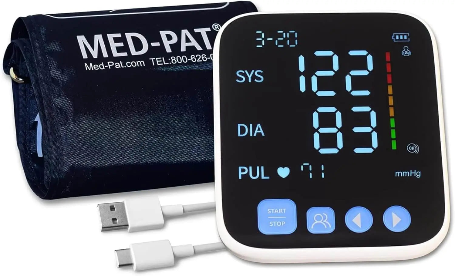Med Pat BP S Arm Blood Pressure Monitor