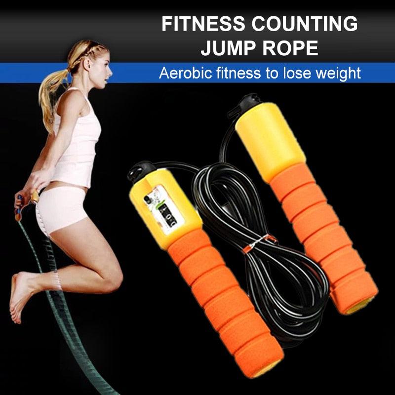 Professional Sponge Jump Rope Electronic Counter Adjustable Speed