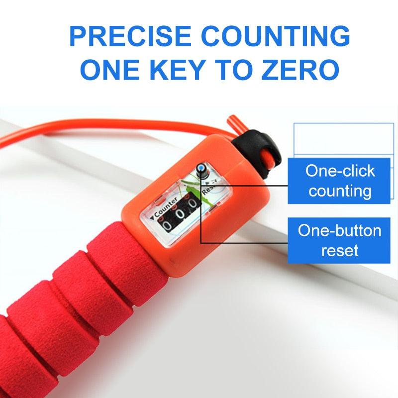Professional Sponge Jump Rope Electronic Counter Adjustable Speed
