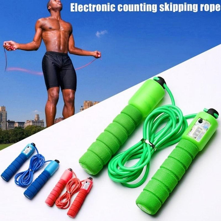 Professional Sponge Jump Rope Electronic Counter Adjustable Speed
