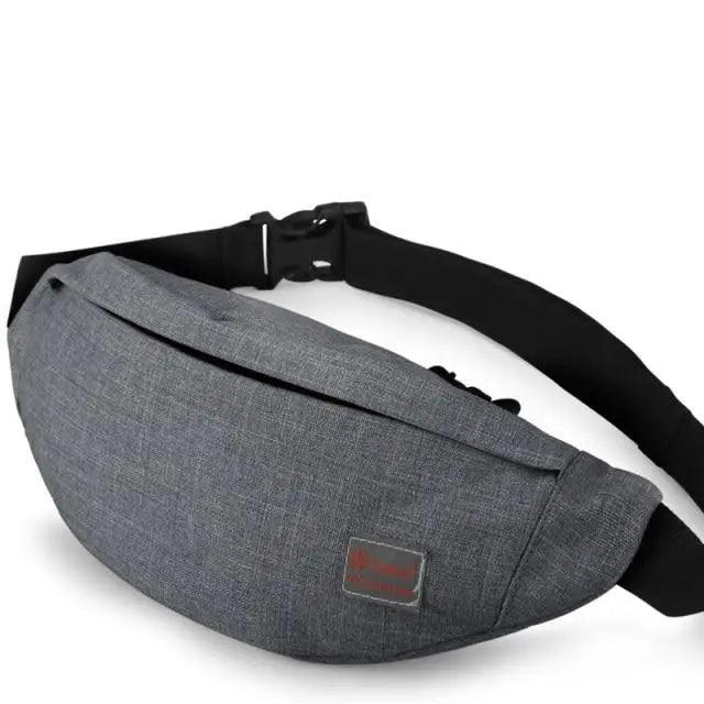 Simple Black Running Cycling Fanny Pack Waist Bag