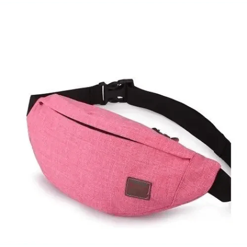 Simple Black Running Cycling Fanny Pack Waist Bag